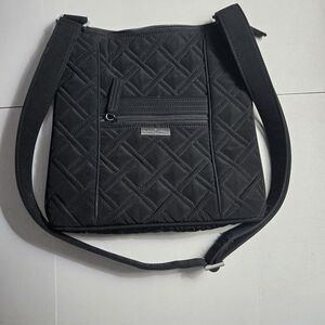 Vera Bradley Women's Performance Twill Hipster Crossbody Purse Black Messenger